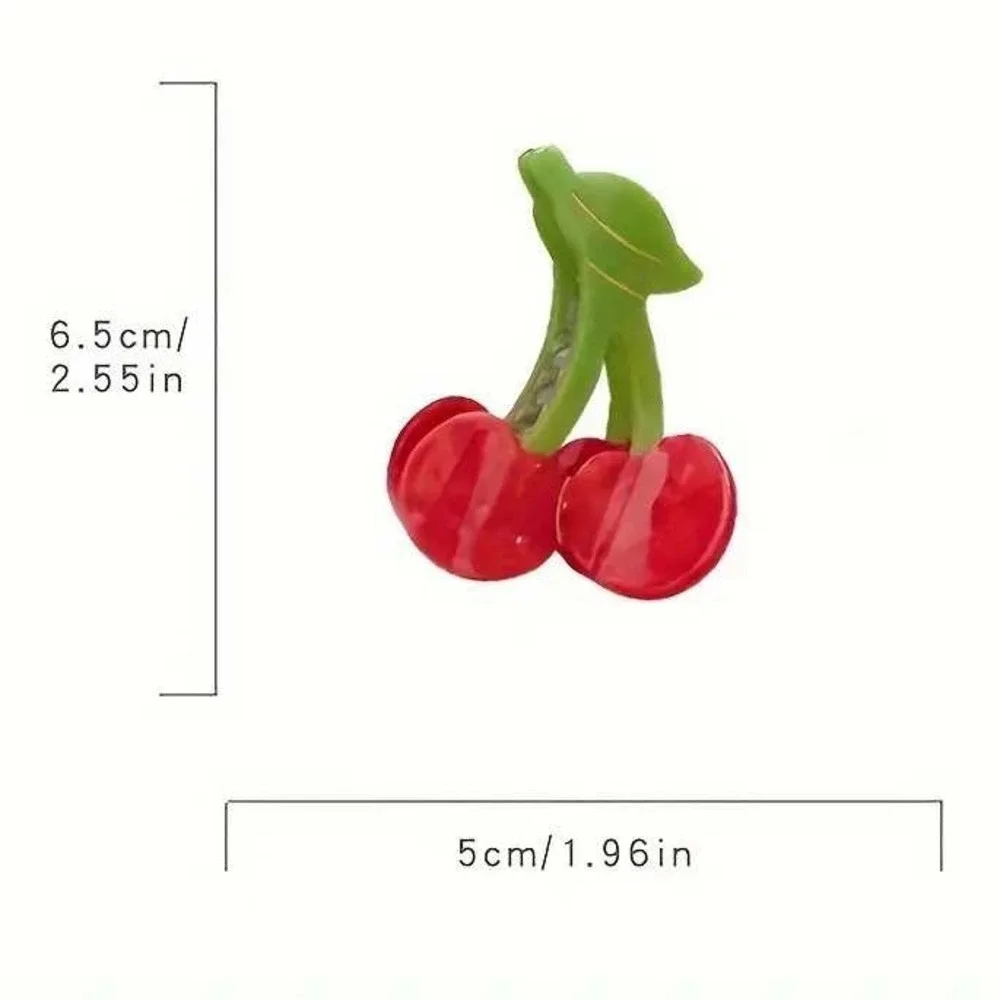 Cherry Hair Claw‎ Clip Cute Fruit Hair Accessories Strong Hold Hair Jaw Clamp